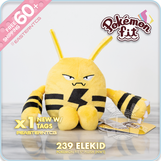 239 Elekid – 6" Pokemon Fit Palm Size Plush