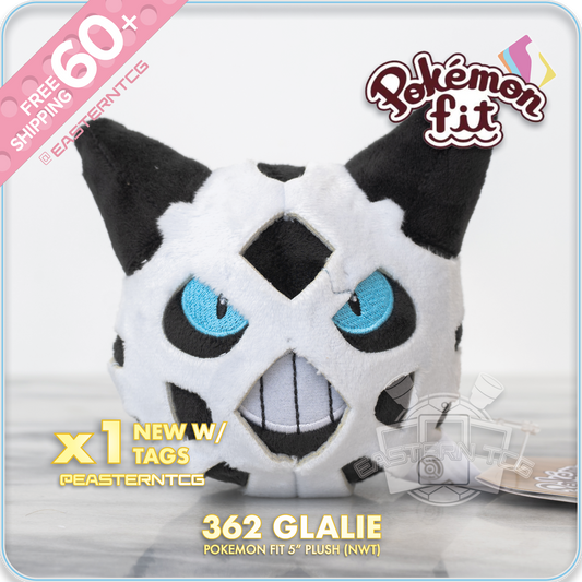 362 Glalie – 6" Pokemon Fit Palm Size Plush