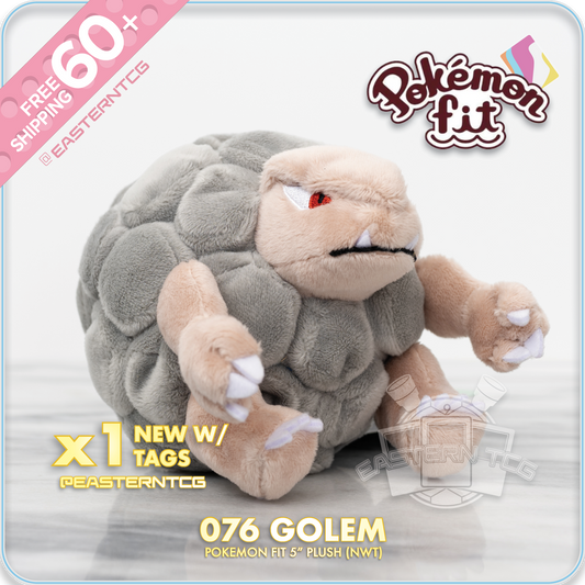076 Golem – 6" Pokemon Fit Palm Size Plush
