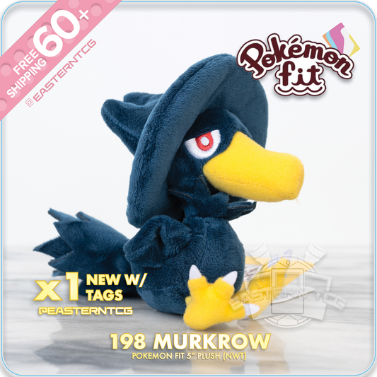 198 Murkrow – 6" Pokemon Fit Palm Size Plush