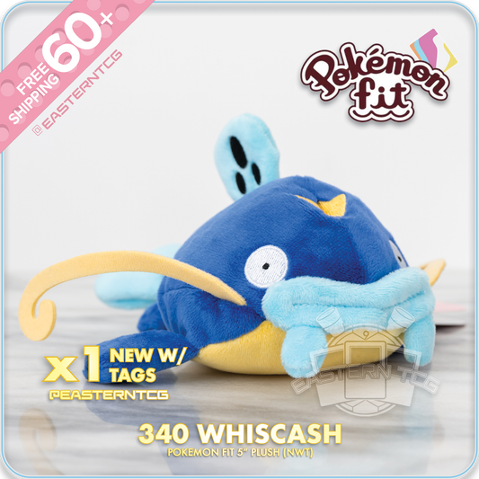 340 Whishcash – 6" Pokemon Fit Palm Size Plush