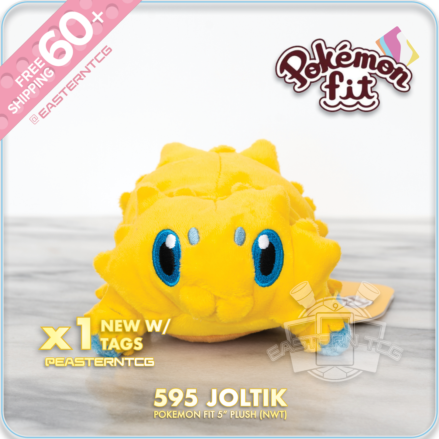 595 Joltik – 6" Pokemon Fit Palm Size Plush